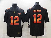 Nike Buccaneers 12 Tom Brady Black Colorful Fashion Limited Jersey,baseball caps,new era cap wholesale,wholesale hats